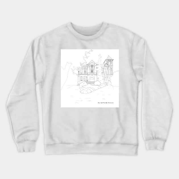 Old Manor House - Architectyral Design Crewneck Sweatshirt by Le petit fennec